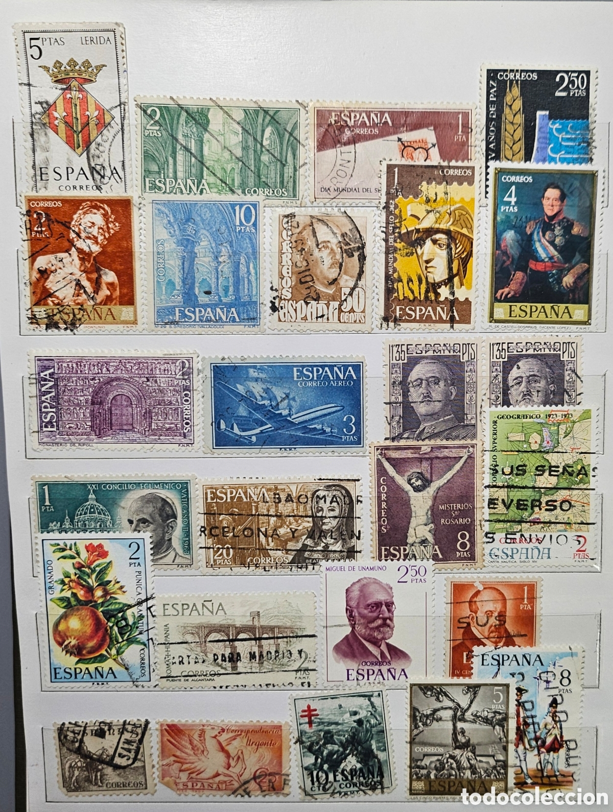 Sellos: Lote de 26 sellos de Espa&ntilde;a variados - Foto 1