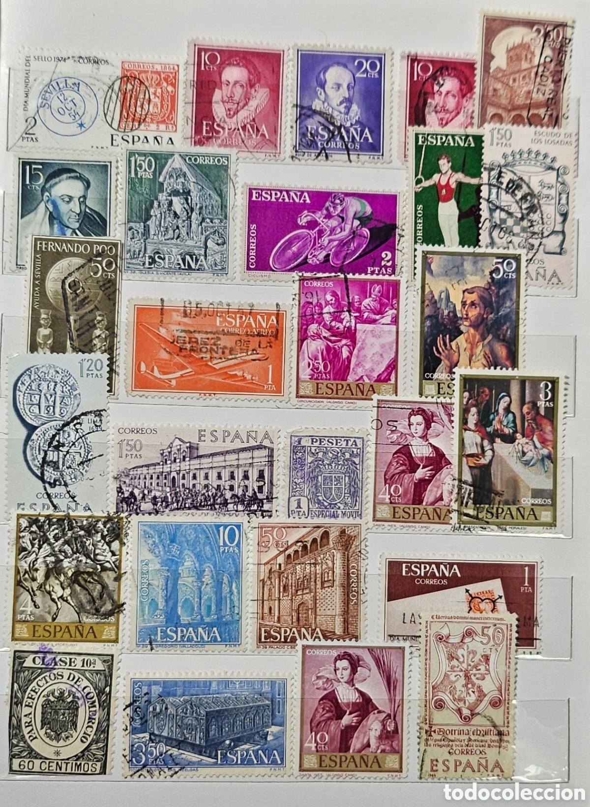 Sellos: Lote de 27 sellos de Espa&ntilde;a variados - Foto 1