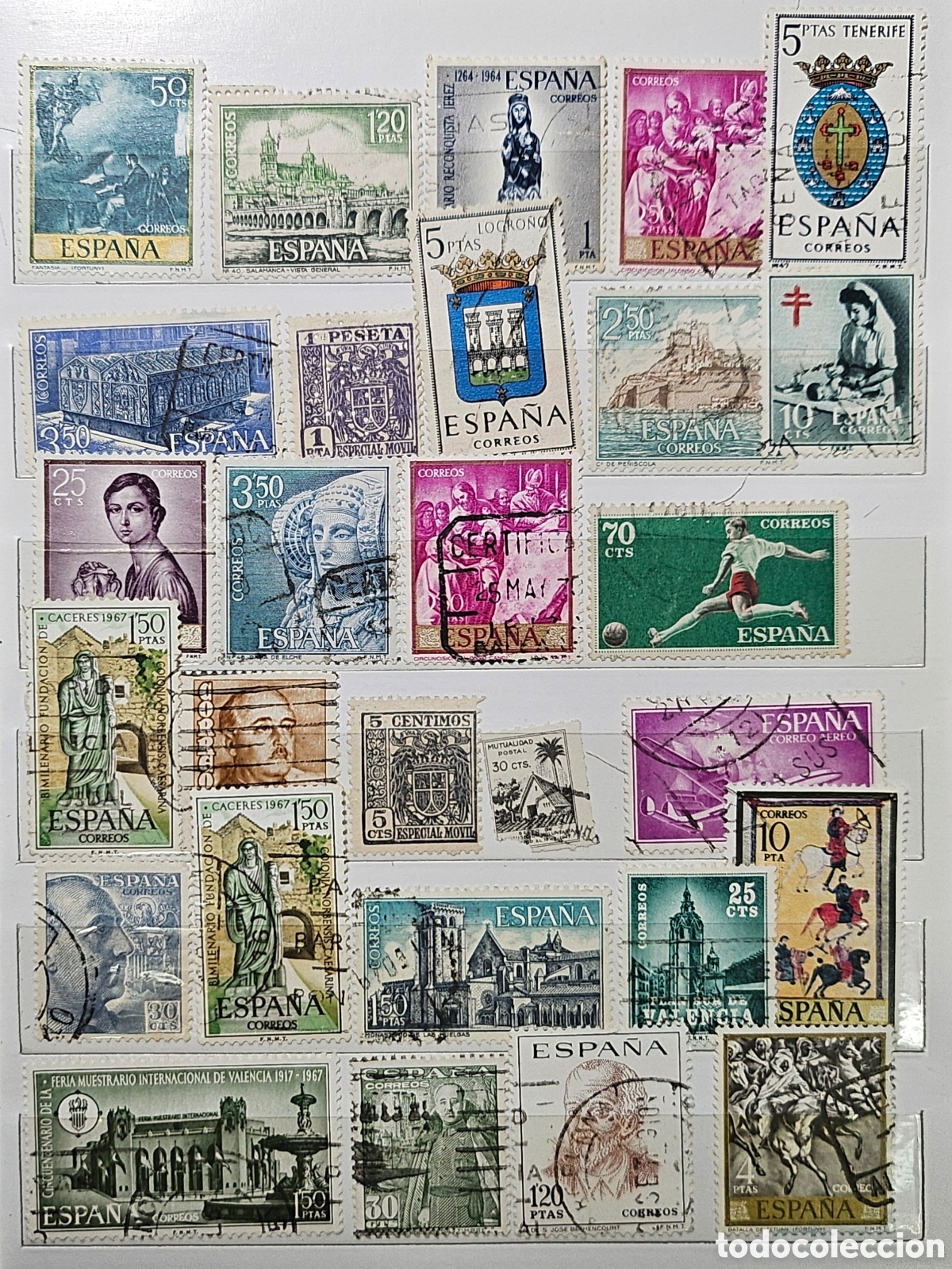Sellos: Lote de 28 sellos de Espa&ntilde;a variados - Foto 1