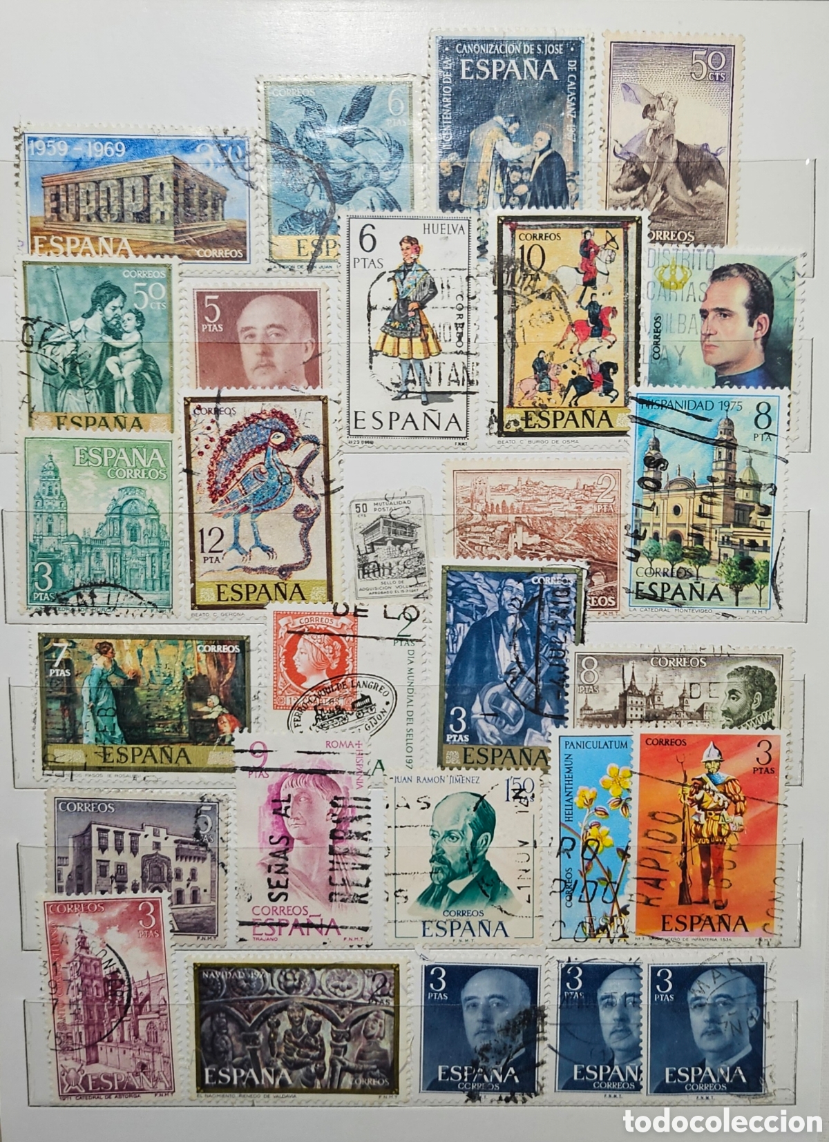 Sellos: Lote de 28 sellos de Espa&ntilde;a variados - Foto 1