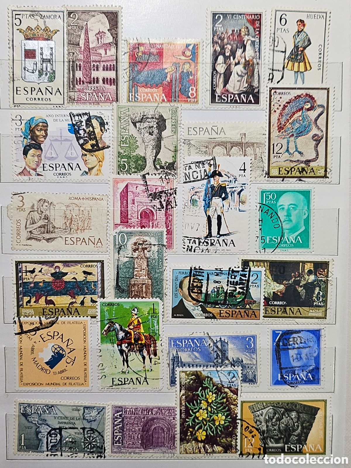 Sellos: Lote de 25 sellos de Espa&ntilde;a variados - Foto 1