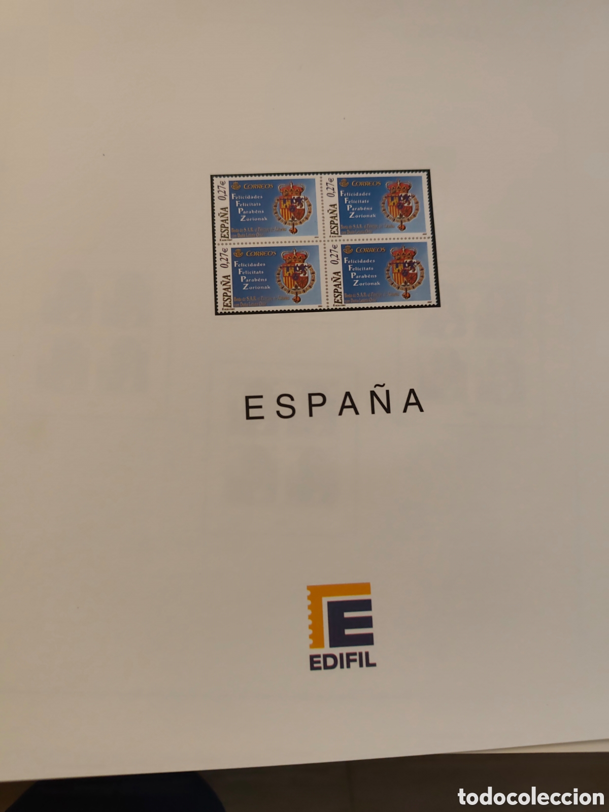 Sellos: suplemento Edifil 2004 Edifil bloque de 4 - Foto 2