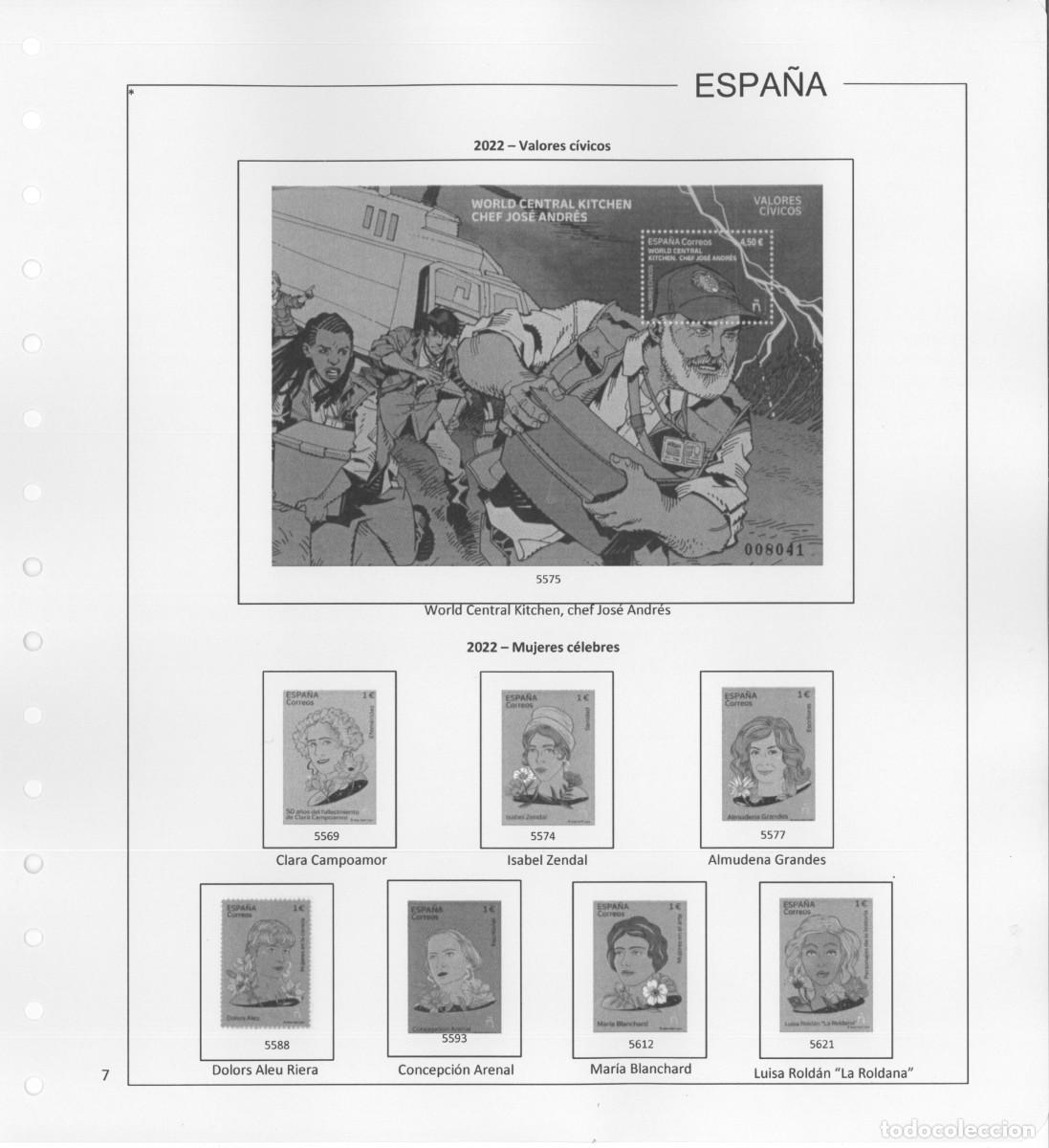 Sellos: Espa&ntilde;a. Hojas 2022 sin estuches. - Foto 9