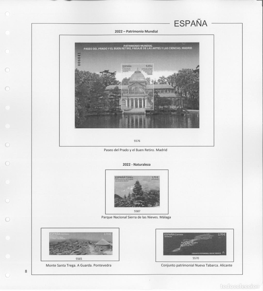 Sellos: Espa&ntilde;a. Hojas 2022 sin estuches. - Foto 10