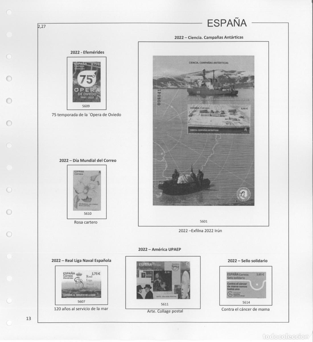 Sellos: Espa&ntilde;a. Hojas 2022 sin estuches. - Foto 15