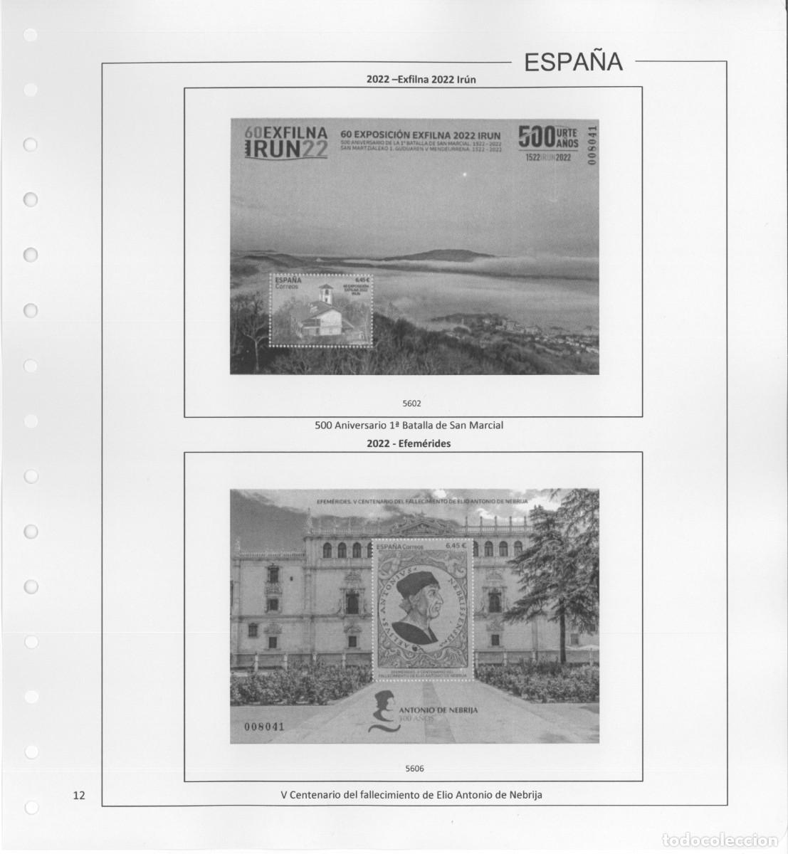 Sellos: Espa&ntilde;a. Hojas 2022 sin estuches. - Foto 14