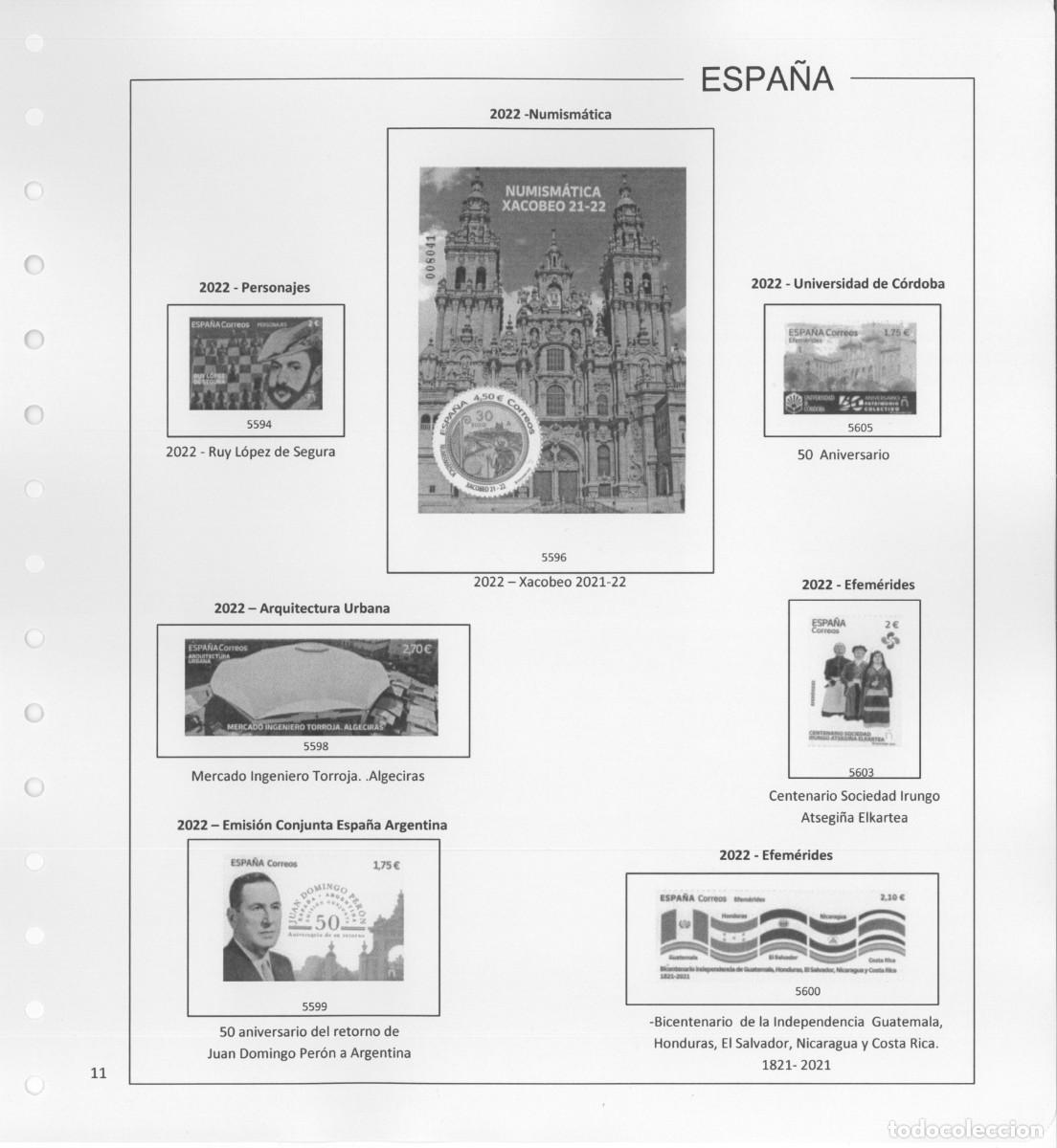 Sellos: Espa&ntilde;a. Hojas 2022 sin estuches. - Foto 13