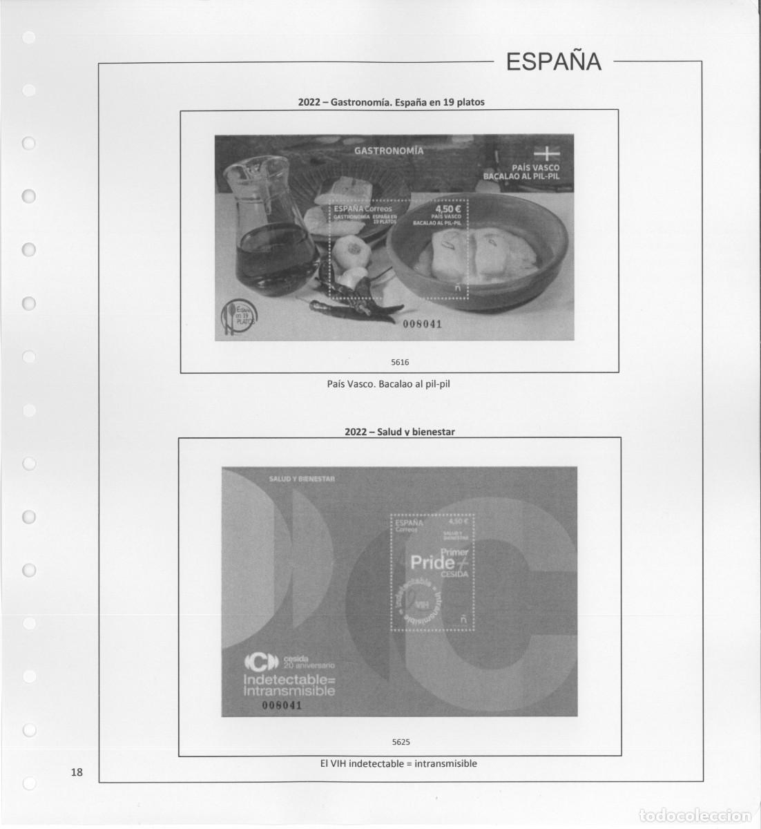 Sellos: Espa&ntilde;a. Hojas 2022 sin estuches. - Foto 20
