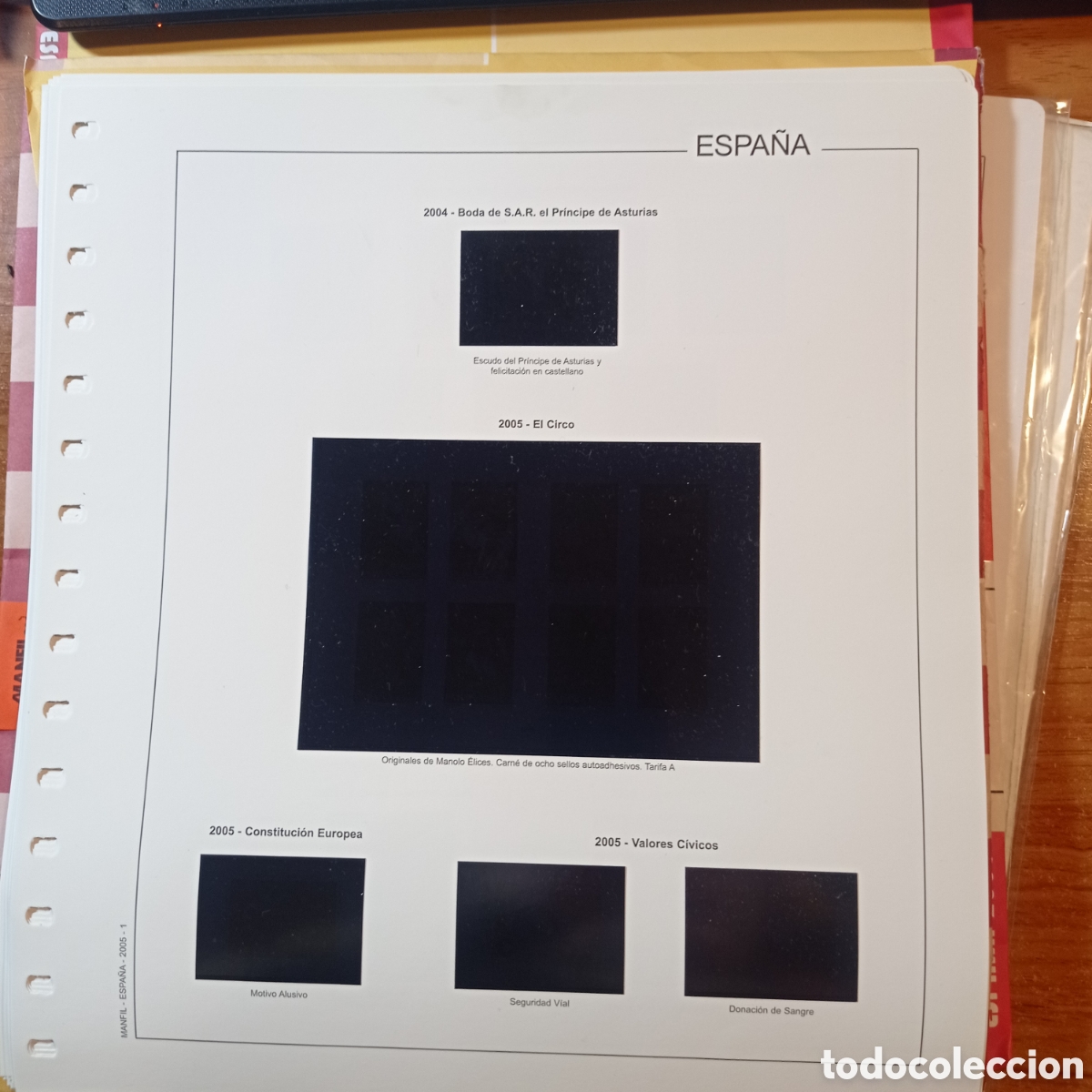 Sellos: Suplemento manfil 2005 montado blanco segunda mano