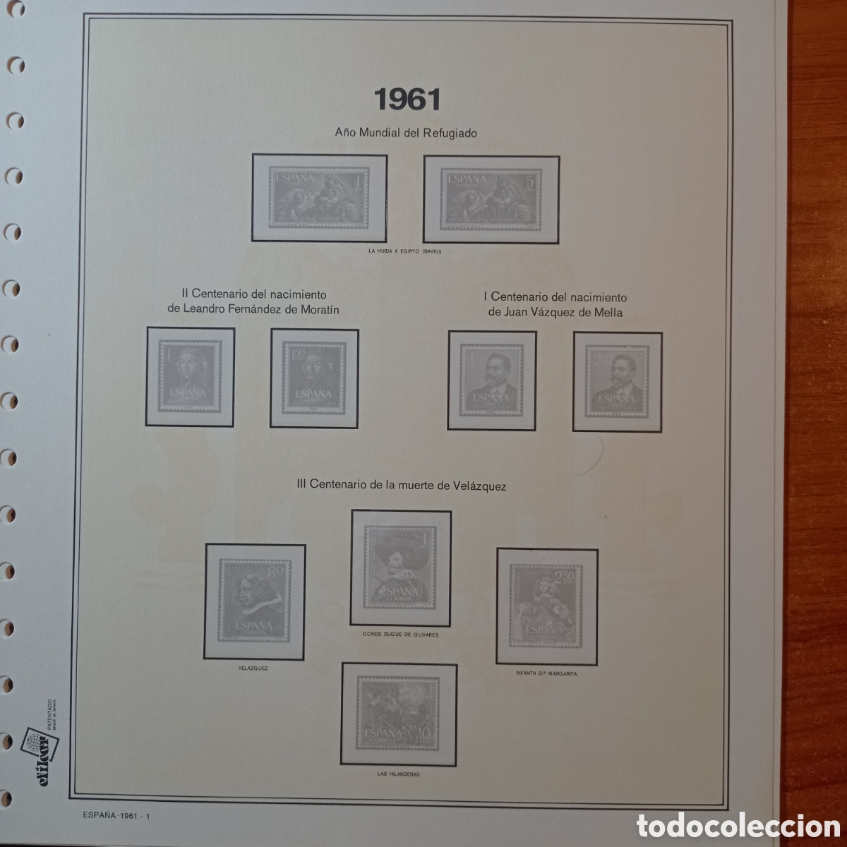 Sellos: Suplemento efilcar 1961 montaje especial segunda mano