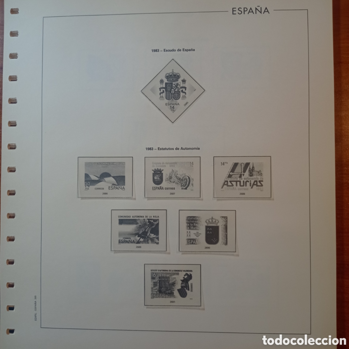 Sellos: Suplemento edifil 1983 al 1985 inclusive montado blanco segunda mano