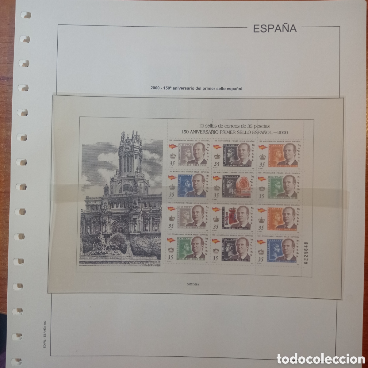 Sellos: Suplemento edifil 2000 montado blanco segunda mano