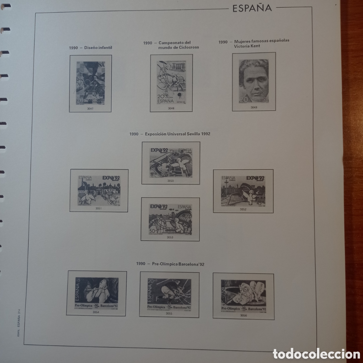Sellos: Suplemento edifil 1990 montado blanco segunda mano