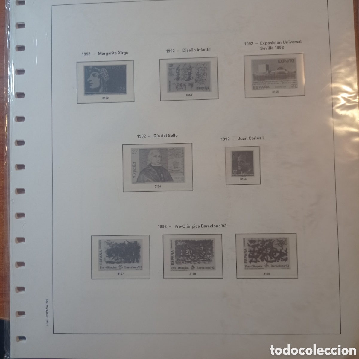 Sellos: Suplemento edifil 1992 montado blanco segunda mano