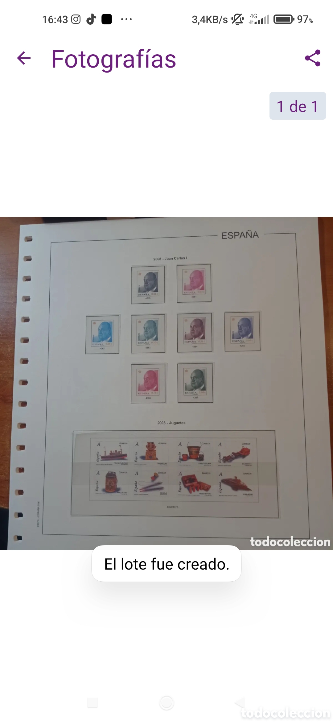 Sellos: Suplemento edifil 2008 montado blanco segunda mano