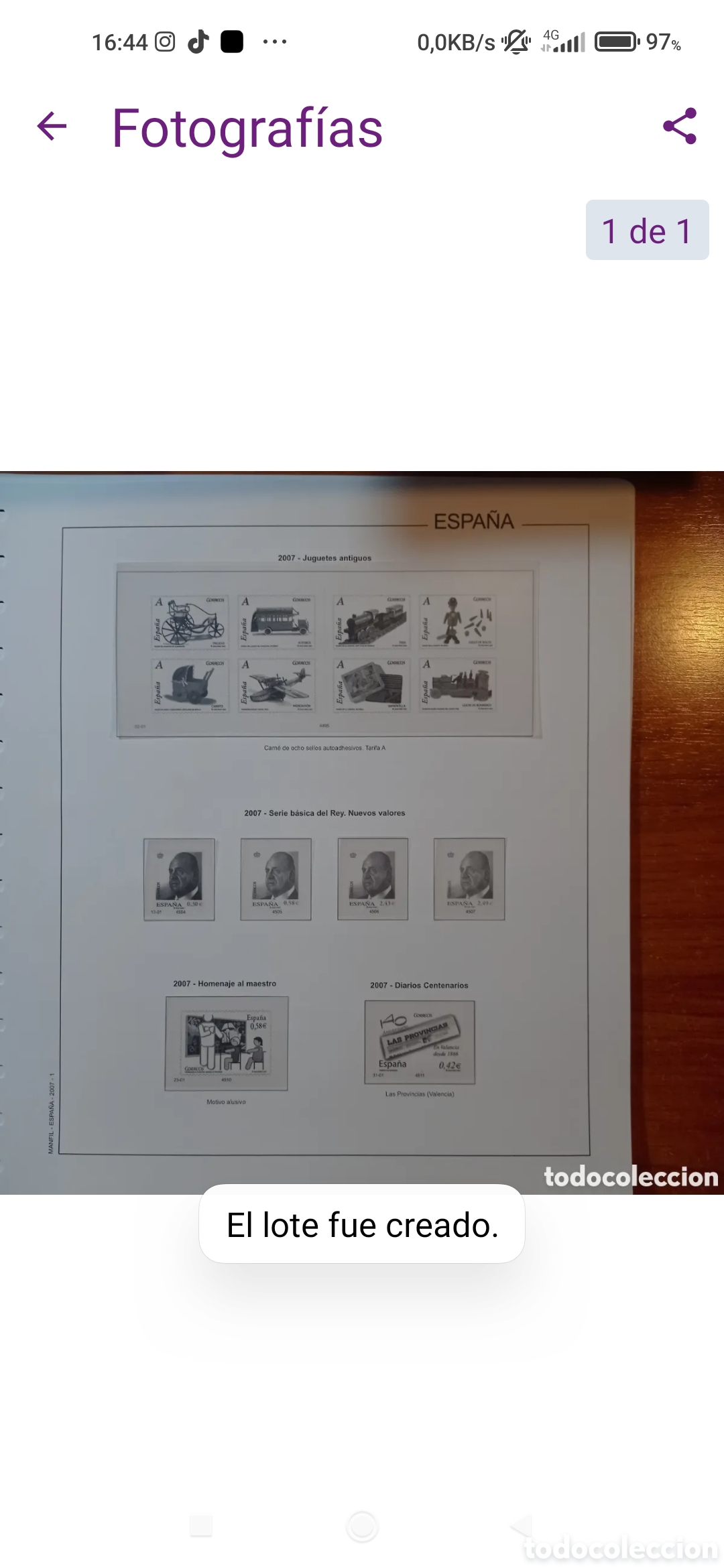 Sellos: Suplemento manfil 2007 montado blanco segunda mano