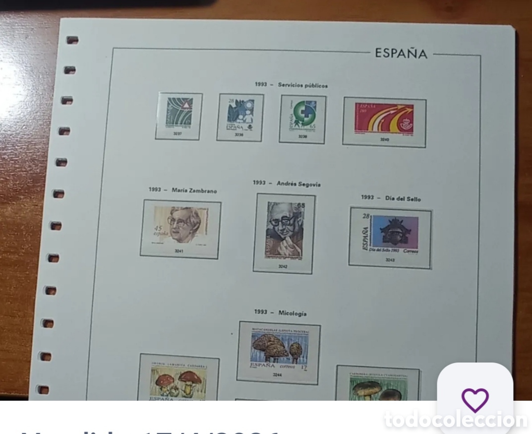 Sellos: Suplemento edifil 1993 montado blanco segunda mano