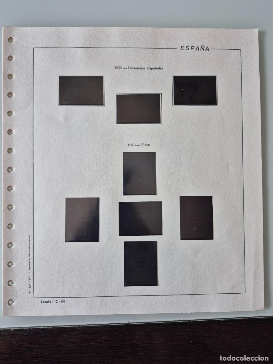 Sellos: Hojas FILABO a&ntilde;o 1973 (103 a 109), blancas con filoestuches