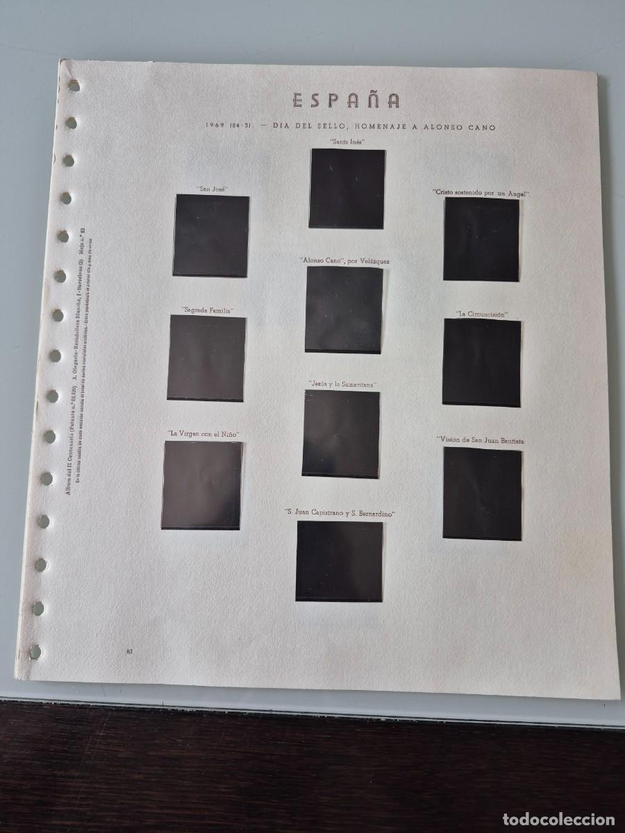 Sellos: Hojas OLEGARIO a&ntilde;o 1969 (83 a 88), crema con filoestuches