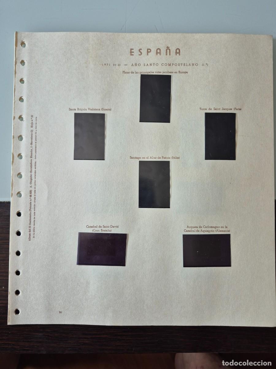 Sellos: Hojas OLEGARIO a&ntilde;o 1971 (96 a 104), crema con filoestuches