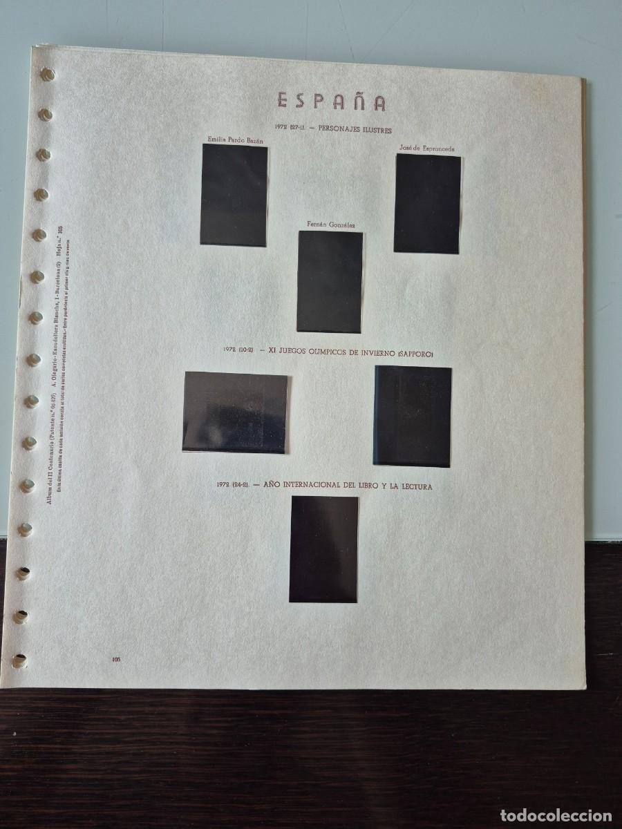 Sellos: Hojas OLEGARIO a&ntilde;o 1972 (105 a 110), crema con filoestuches