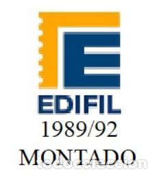 Sellos: !!LIQUIDACI&Oacute;N!! Suplementos Edifil: &rdquo;ESPA&Ntilde;A 1989-1992&rdquo; Montado Blanco./ Nuevo, a estrenar.