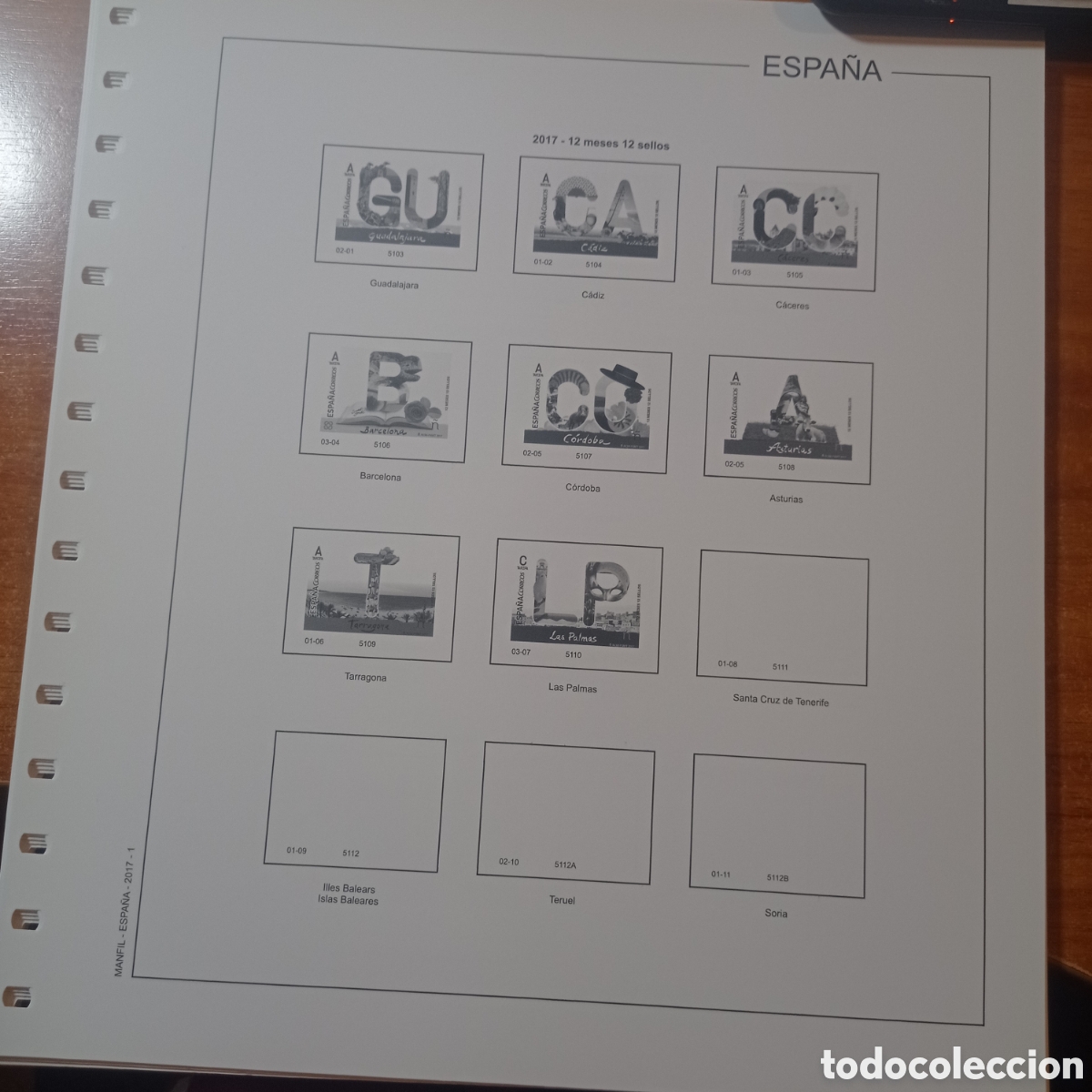 Sellos: Suplemento manfil 2017 sin montar segunda mano