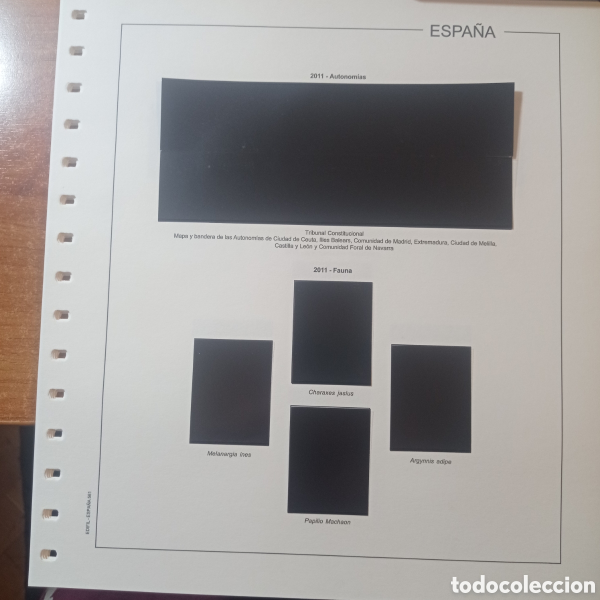 Sellos: Suplemento edifil 2011 montado negro segunda mano