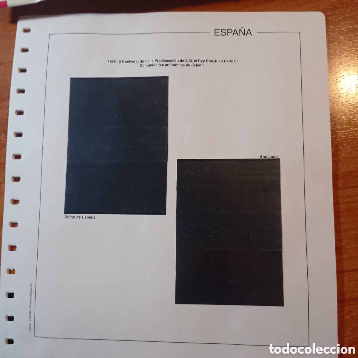 Sellos: Suplemento edifil pruebas de comunidades aut&oacute;nomas montado negro segunda mano