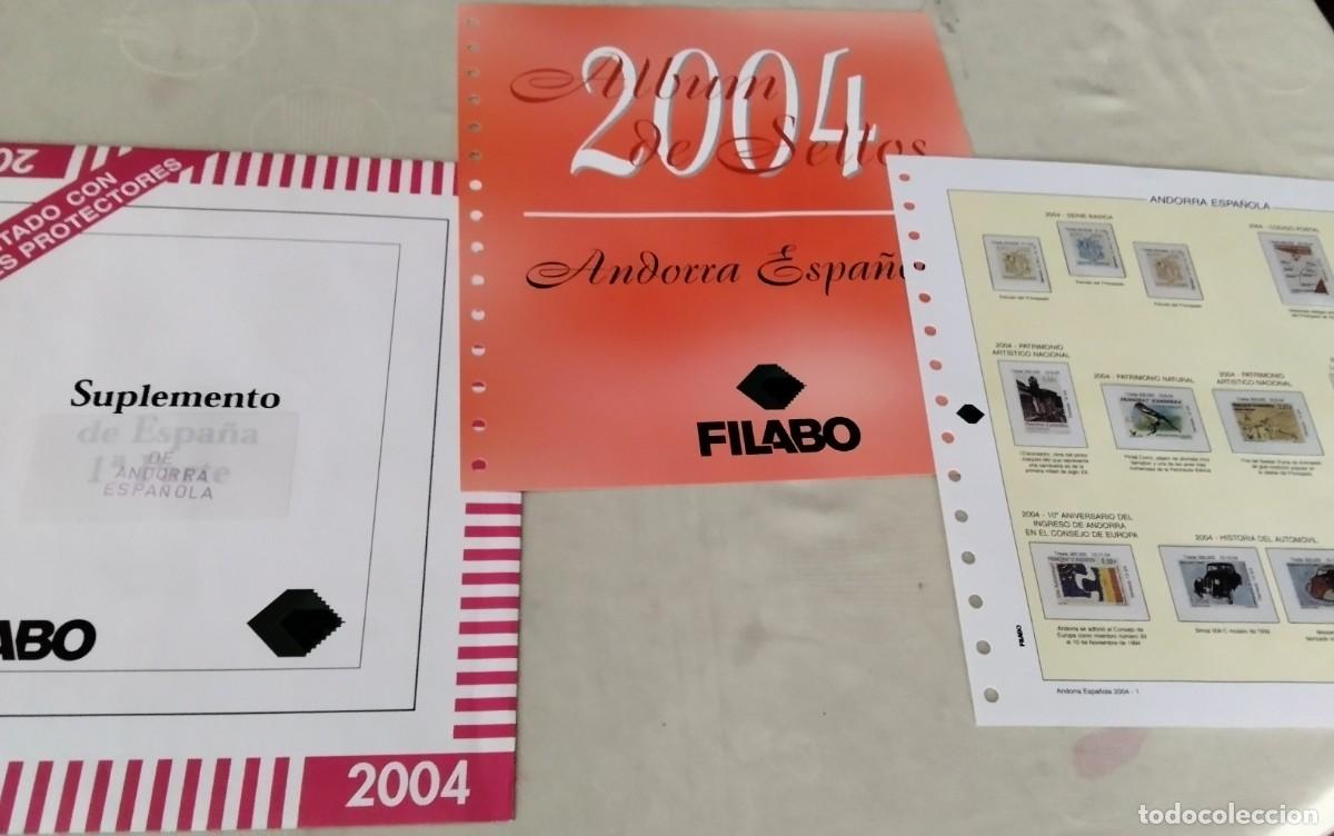Stamps: ANDORRA ESPA&Ntilde;OLA , HOJAS PARA SELLOS FILABO A&Ntilde;O 2004 , COMPLETO