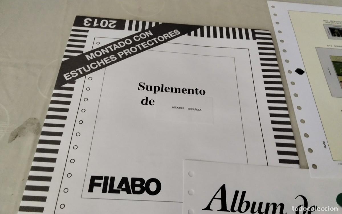Stamps: ANDORRA ESPA&Ntilde;OLA , HOJAS PARA SELLOS FILABO A&Ntilde;O 2012 , COMPLETO