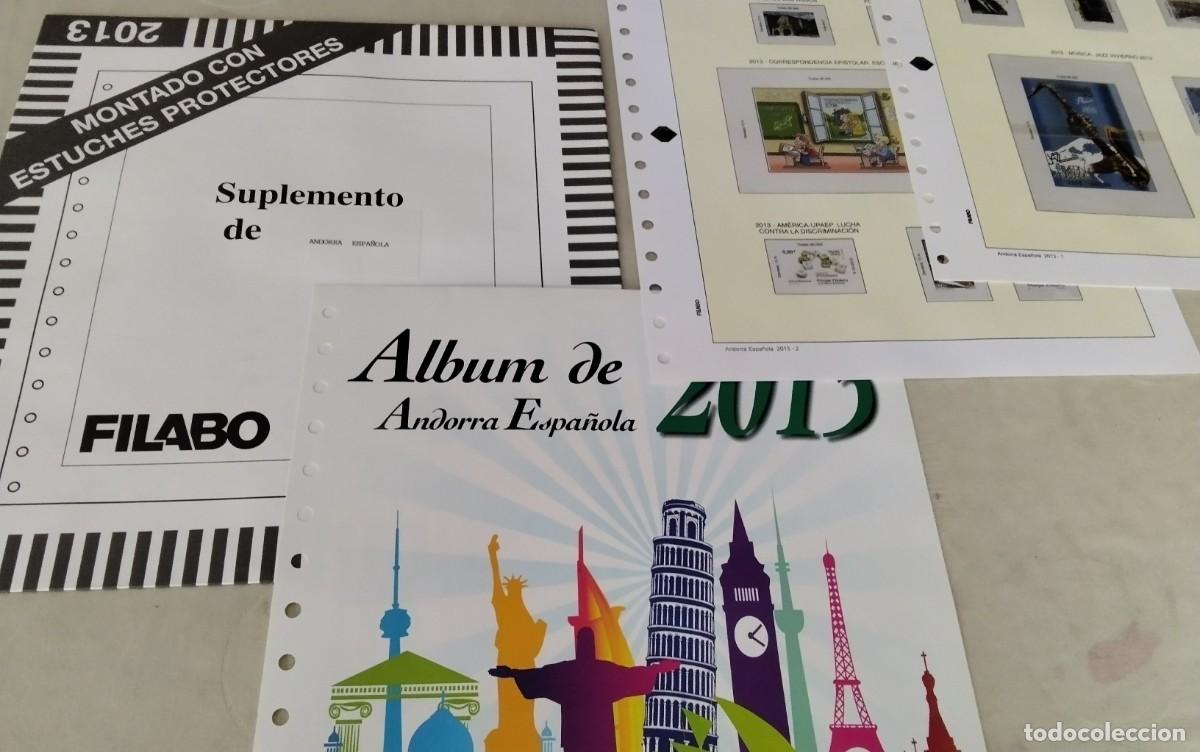 Stamps: ANDORRA ESPA&Ntilde;OLA , HOJAS PARA SELLOS FILABO A&Ntilde;O 2013 , COMPLETO