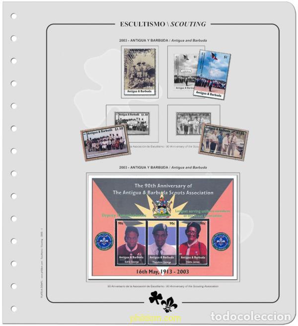 Sellos: Suplemento. ESCULTISMO TOMO XVI 2003-2006 Montado