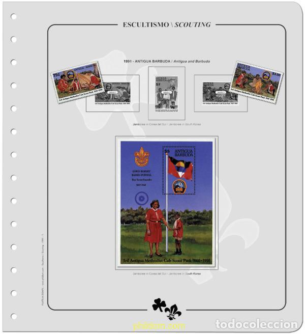 Sellos: Suplemento. ESCULTISMO TOMO XI 1991-1993 Montado
