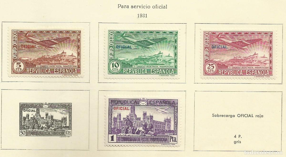Sellos: ESPA&Ntilde;A 1931 - III CONGRESO DE LA UNION POSTAL PANAMERICANA - EDIFIL 630*631*632*634* RECARGA OFICIAL