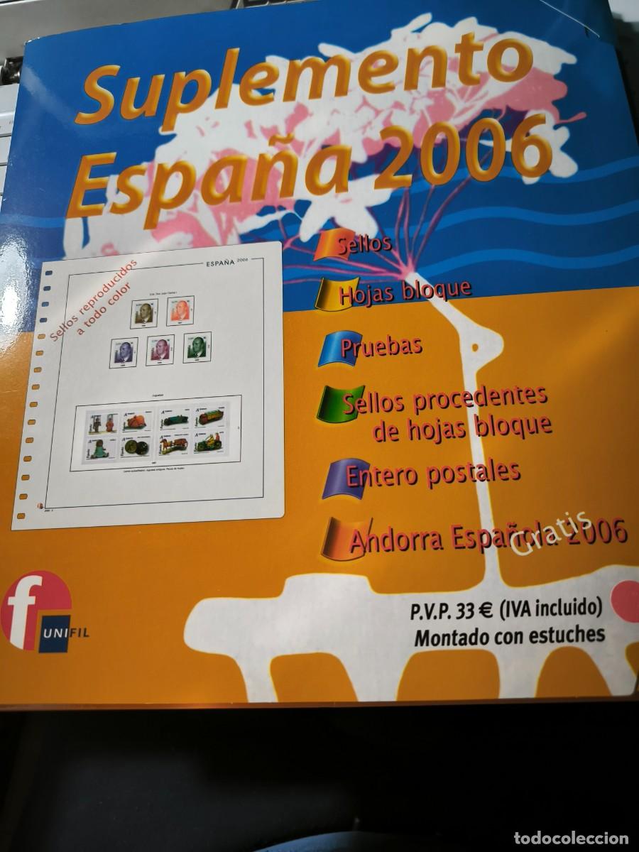 Sellos: SUPLEMENTO HOJAS ALBUM UNIFIL A&Ntilde;O 2006 15 ANILLAS FILOESTUCHES TRANSPARENTES