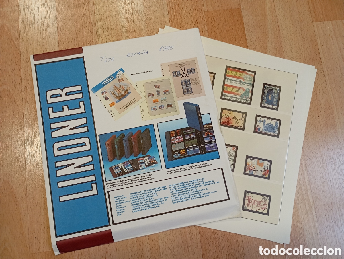 Briefmarken: ESPA&Ntilde;A - HOJAS DE &Aacute;LBUM LINDNER - SUPLEMENTO A&Ntilde;O 1985 - MONTADAS