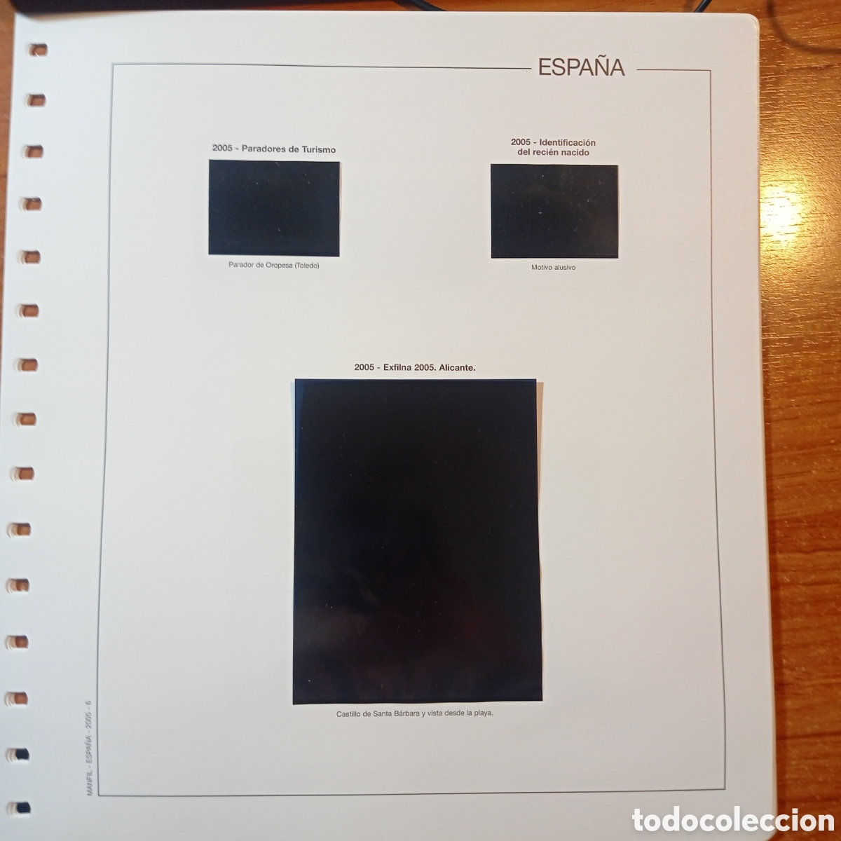 Sellos: Suplemento manfil 2005 2 parte montado negro segunda mano