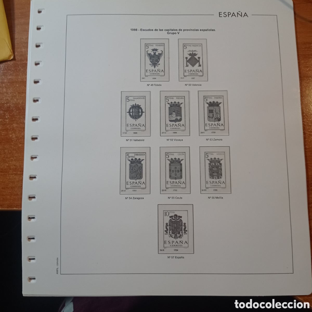 Timbres: Suplemento manfil 1967 blanco segunda mano