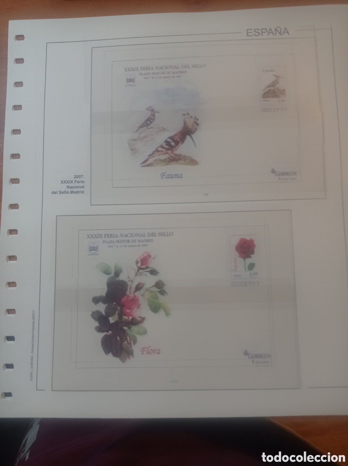 Sellos: Suplemento edifil 2007 sobres entero postales montado blanco segunda mano