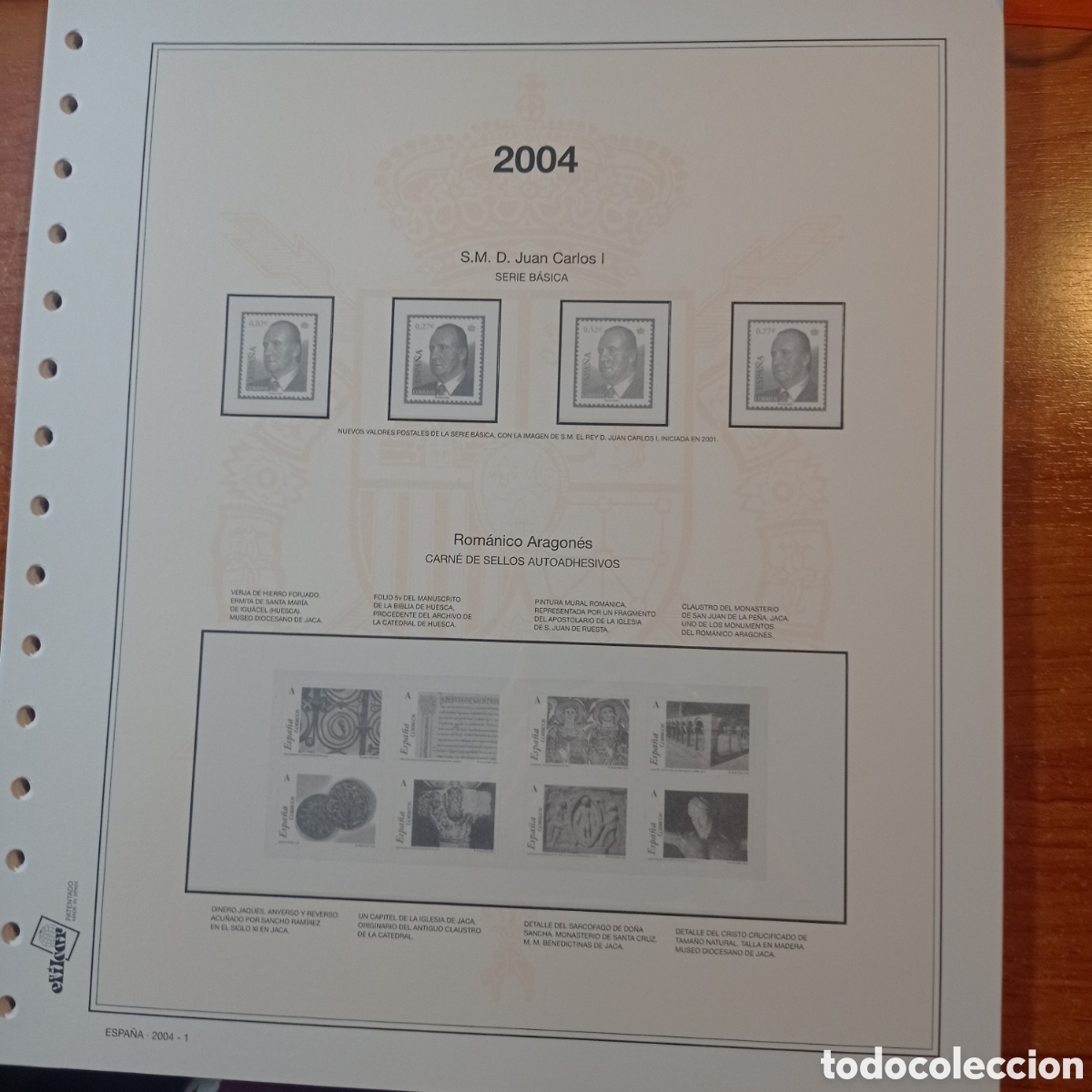 Sellos: Suplemento efilcar 2004 montado blanco segunda mano