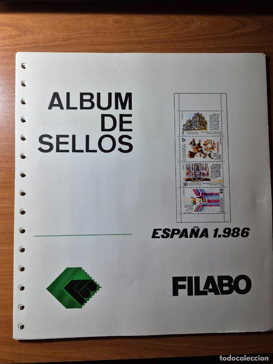 Sellos: Hojas FILABO a&ntilde;o 1986, ilustradas con filoestuches