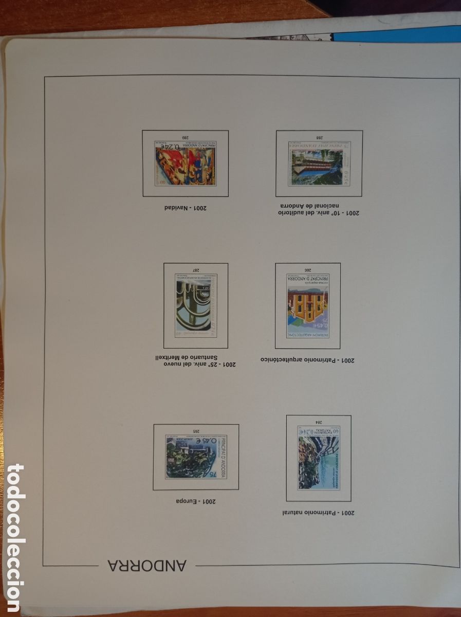 Sellos: Suplemento edifil 2001 Andorra espa&ntilde;ola sin montar segunda mano