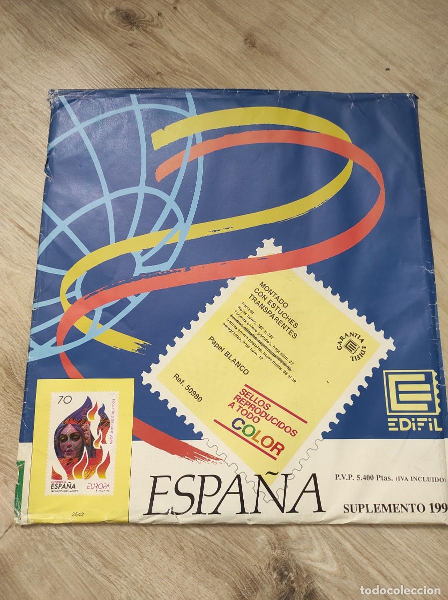 Briefmarken: M4 Suplementos Espa&ntilde;a EDIFIL montados en transparente a&ntilde;o 1998 SIN SELLOS