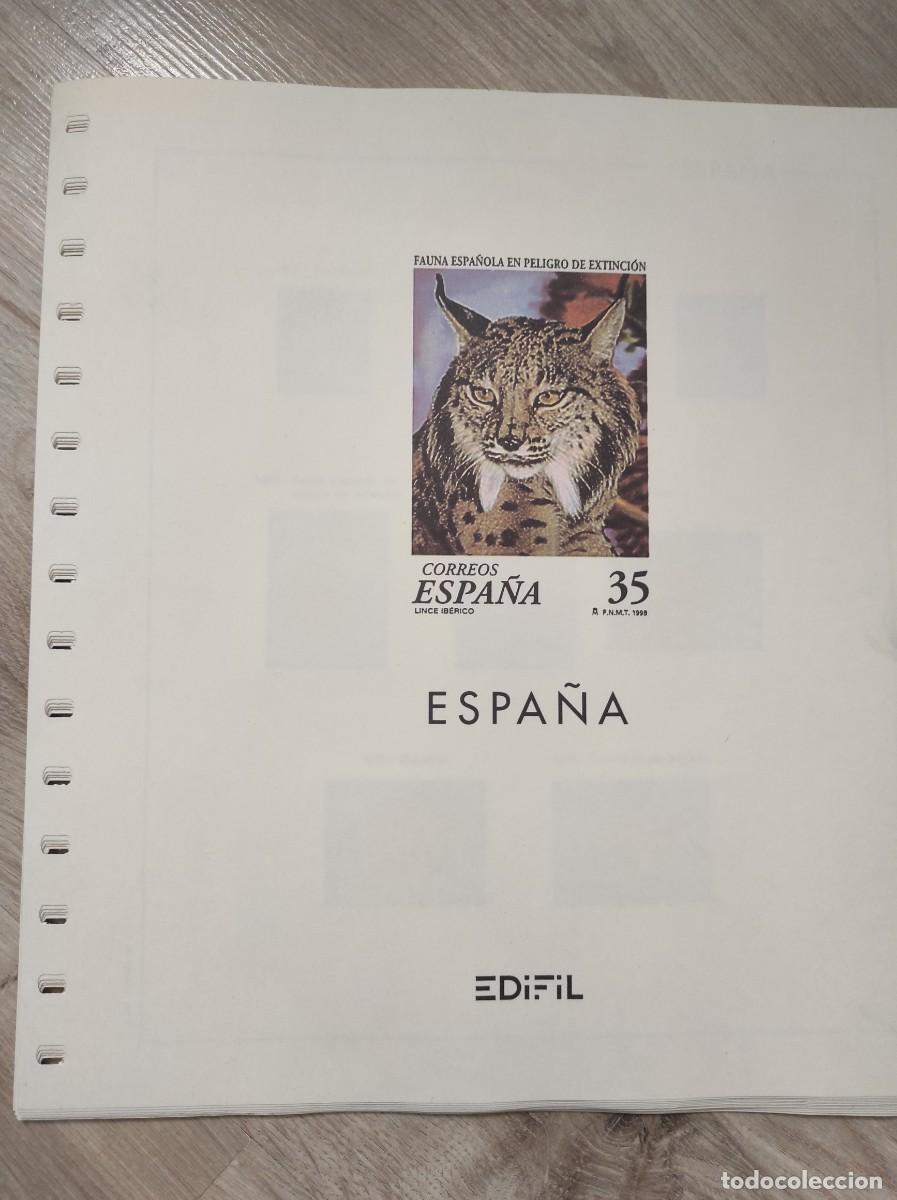 Briefmarken: M5 Suplementos Espa&ntilde;a EDIFIL montados en negro a&ntilde;o 1998 SIN SELLOS