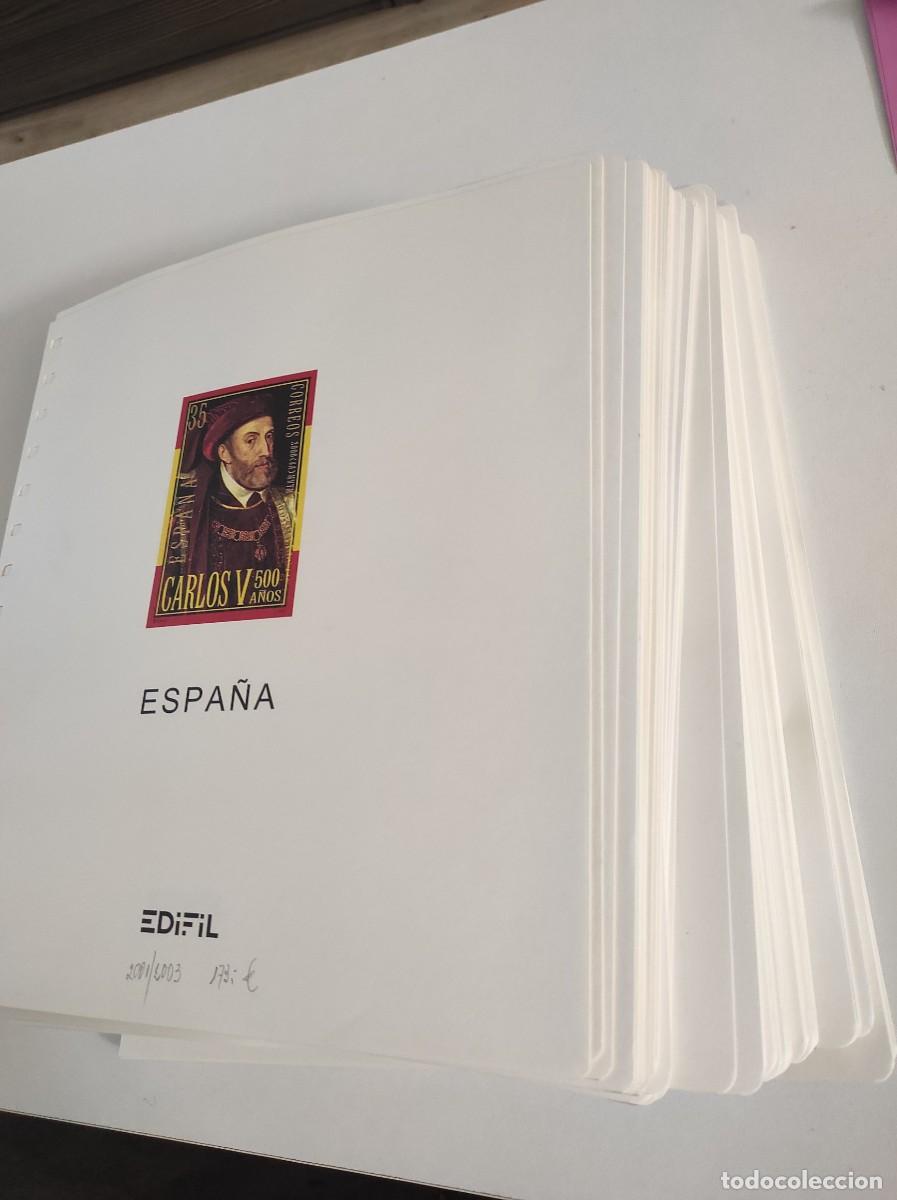 Briefmarken: M21 Suplementos Espa&ntilde;a EDIFIL montados en transparente a&ntilde;os 2001/2012 SIN SELLOS