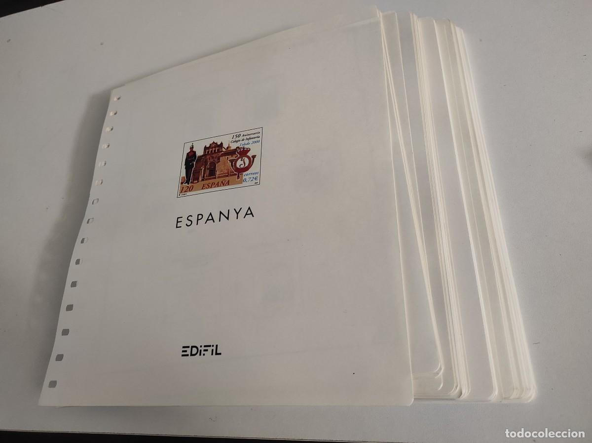 Briefmarken: M23 Suplementos EDIFIL 2001/2007 IMPECABLES montados en transp. SIN SELLOS *