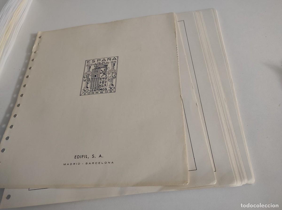 Briefmarken: M24 Suplementos EDIFIL ESTADO ESPA&Ntilde;OL montados en transp. a&ntilde;os 1936/49 SIN SELLOS