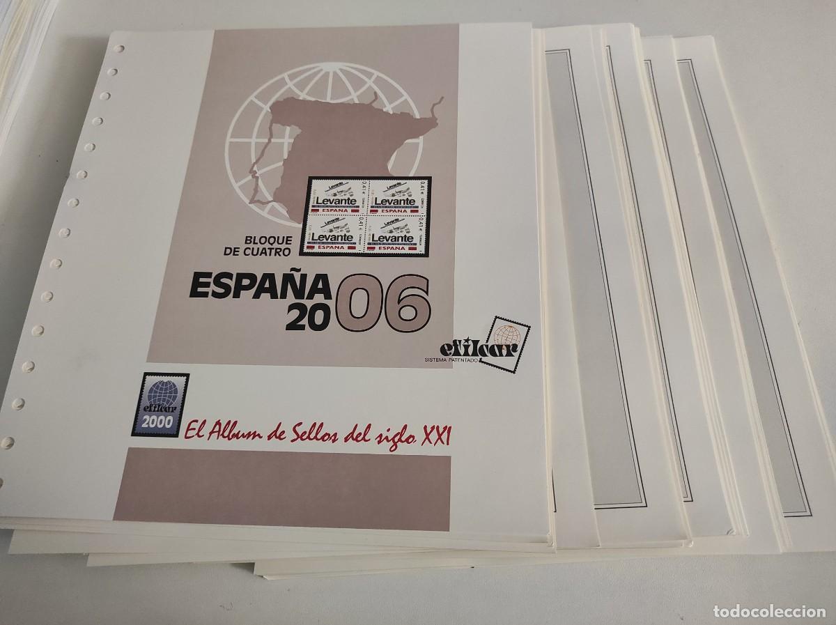 Briefmarken: M30 Suplementos EFILCAR montados en trsnaparente a&ntilde;os 2006/2007 SIN SELLOS