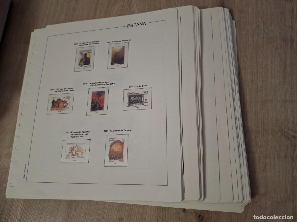 Briefmarken: M139 Suplementos EDIFIL a&ntilde;os 2001/2003 con hojas para SH y pruebas de lujo IMPECABLES